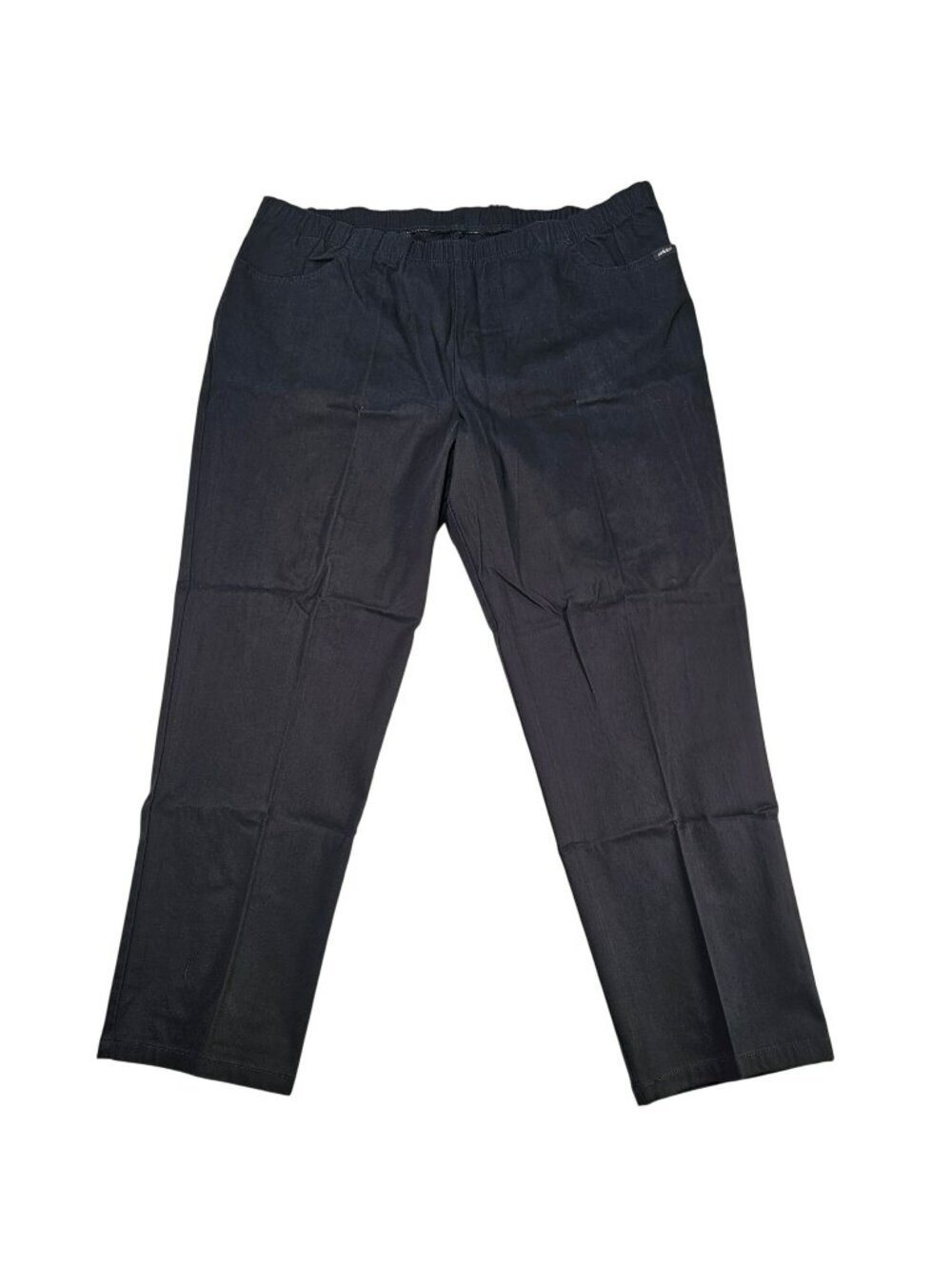Chic NWT Elastic Pull-On Mom Jeans Straight Leg High-Rise Womens Size 22W Black